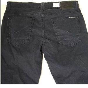 Hudson-Navy Button-Fly Classic Straight Jeans 30